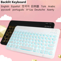 Mini Rechargeable Wireless Backlit Keyboard for iPad Mini 2021 Mini6 Mini 6 8.3 inch Teclado Russian Spanish Korean Keyboard