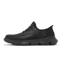 Skechers 懶人鞋 Garza-Gervin Slip-Ins 男鞋 寬楦 黑 瞬穿科技 緩衝 健走鞋 205046WBBK