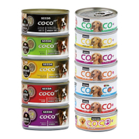 SEEDS 惜時 聖萊西 COCO PLUS愛犬機能餐罐【24罐組】 80g/170g 副食罐 狗罐頭『WANG』
