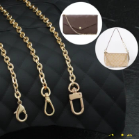 Delicate Gold Chain Bag Replacement Strap Suitable For LV Pochette Metis Mini Pochette Speedy Neverf