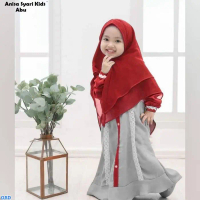 Anisa Syari Kids /Busana Muslim Anak Perempuan -Gamis Maxi Syari Anak Harga Murah