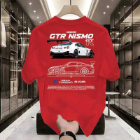 เสื้อยืดคอกลมลายรถสปอร์ต Nissan GTR NISMO ทันสมัย เท่ห์ ทรงโอเวอร์ไซส์ ผู้ชาย/A1074bh 486