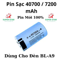 Pin Sạc 40700A Li-ion 7200mAh ( Dành Riêng Cho Đèn BL-A9) - Giá 1 viên