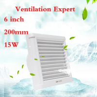 Glass window ventilation fan 6 inch mute strong 150mm wall waterproof bathroom exhaust fan