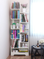 書櫃書架落地簡約現代簡易客廳樹形置物架兒童學生實木組合創意小書櫃