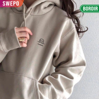 SWEPO Hoodie Jumper Dog (Bordir) M-XXXL (Pria & Wanita) Hoodie Wanita Korean Style Lucu Bahan Tebal 
