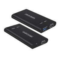 USB3.0 HDMI 4K 60Hz Video Capture Card HDMI To USB Video Recording Box Dongle Game Streaming Live Stream Broadcast W/ MIC Input