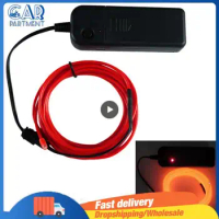 Cold Light Wire 3v Battery Box Set Costumes Light Aa Battery Light Emitting Car Interior Accessories Glow El Wire Decoration