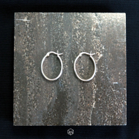 【ART64】圈式 C型耳環 半O型 925純銀耳環