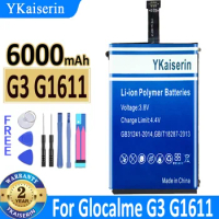 YKaiserin Battery G 3 G 1611 6000mAh for Glocalme G3 G1611 + Tool Kit Bateria