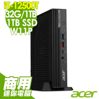 Acer VN4690G 迷你電腦 (i5-12500T/32G/1TSSD+1TB/W11P)特仕