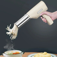 Electric Cordless Pasta Maker Machine 5 Molds Handheld Pasta Maker Portable Rechargeable Noodles Dough Pressing Kitchen Gadget