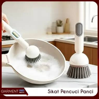 Sikat Pencuci Panci Dispenser Sabun Otomatis Alat Cuci Piring Praktis Pembersih Wajan Wastafel Dapur