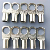 Tinned Copper Cable lugs Battery Terminals SC 25-10 25mm 10mm Bolt Hole
