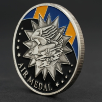 空軍榮譽航空勛章紀念章軍迷收藏硬幣擺件鍍金幣硬幣指尖小禮物