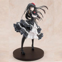 Anime DATE A LIVE Tokisaki Kurumi Action Figure Raise Gun Black Full Dress Tokisaki Kurumi Figure Model Doll Collection Kids Toy