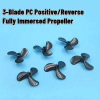 RC Boat Central Aperture 3/4mm Nylon 3-Blade Fully Immersed PC Paddle D28/32/36/40/44/48mm Positive/Reverse Propeller