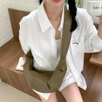【KT DADA】牛角包 餃子包 鬆弛感 大容量 肩背包 斜背包 軟皮包包 韓國包包 休閒背包 百搭包包