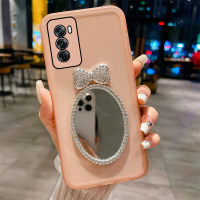 เคสนิ่ม, สำหรับ VIVO Y200 5G และ Y19S, ฝาหลังฟิล์มกันรอย, กระจกแต่งหน้าทรงลูกบาศก์ผีเสื้อ, เคสโทรศัพ