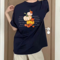 100% Cotton Short Sleeve Oversize Cartoon Tshirt Unisex Plus Size 5XL Woman Tees Loose Men
