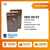 Nubia Neo 5 GT 5G 12/256GB [MediaTek D7400, Layar 6.8-inch, Baterai 6210mAh] - Garansi Resmi Black