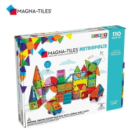 美國 Magna-Tiles®都市磁力積木110片｜兒童節禮物｜生日禮物｜STEM認証