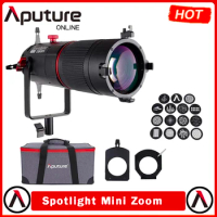 Aputure Spotlight Mini Zoom Precision Projection Lens for Aputure LS 60D/60X LED Video Photography Lights 15°~30° 2X Zoom Gobos