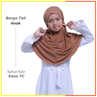 Jilbab Kaos Anak Perempuan Bergo Tali