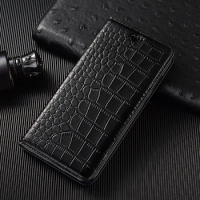 Leather Wallet Phone Case For Samsung Galaxy A11 A21 A31 A41 A51 A71 A81 A91 4G 5G Crocodile Pattern Magnetic Flip Cover