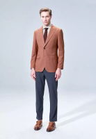 SST&C 磚紅色休閒西裝外套