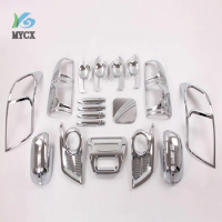 2012- 2014 For Toyota Hilux Chrome Accessories ABS Chrome Kits For Toyota Hilux Vigo Car Styling Decorative Hilux Parts 22PCS