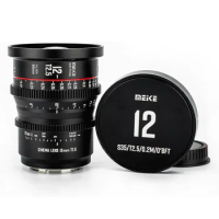 Meike 12mm T2.5 Super 35 Cinema Lens for Canon EF-Mount Cine Camera C200 C300 II C70 RED Komodo BMPCC 6K Z CAM E2-S6 BMPCC6K Pro