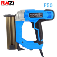 Raizi F50 Electric Nailer Gun for Woodworking Framing Household Decoration 220v Power Tool Nail Gun with Professional Case