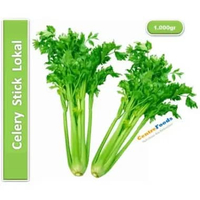 Seledri Stik Lokal Segar - Sayur Seledri Batang / Celery Stick Lokal Fresh | 1.000gr [ Harga Per KG 