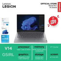 LENOVO V14 G5IRL 7FID [INTEL I3-1315U/ 8GB/ 512GB/ 14" FHD IPS/ WIN11HOME/ OH] Luna Grey