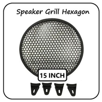 Grill besi speaker 15 inch hexagon - Grill Cover Subwoofer / Audio Mobil Speaker