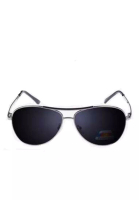 Hamlin Adkins Sunglasses Kacamata Hitam Fashion Pria Lensa Polarized UV Protection Frame Material Alloy ORIGINAL - Silver