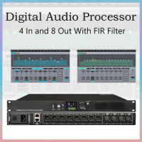 ShennDare DA48 4 In 8 Out Professional Digital Audio Processor DSP Audio Pre-sound Effector With FIR Speaker Management System