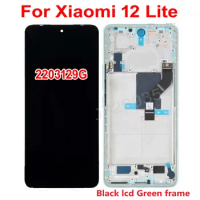 New 6.55" Best Amoled LCD Display Digitizer Touch Screen Assembly with Frame Mobile Glass Sensor For Xiaomi 12 Lite 2203129G