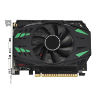 GTX650 Gaming Graphics Card 1GB GDDR5 Computer Graphics Card VGA+HD-compatible+DVI PCle X16 2.0 with Single Fan Home Office Game