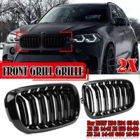2x Car Front Bumper Kidney Mesh Grille Grill Racing Grill For BMW E90 E91 05-08 X5 X6 14-17 X5 E53 04-06 X3 X4 14-17 G20 18-20