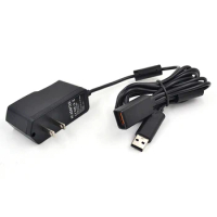 High quality AC Adapter Power Supply USB Charger Cable for Microsoft XBOX360 Xbox 360 Kinect US Plug