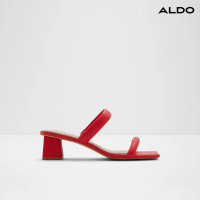【ALDO】MANDI-簡約雙帶細緻涼跟鞋-女鞋(紅色)