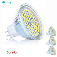 MR16 LED Light Bulbs GU5.3 Nature White 3000K Cold 6000K 5W Equal 50W Halogen Equivalent AC/DC 12V Lamp 3Pack [Energy Class A+]