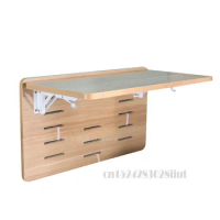 Folding Wooden Bed Table Suspended Game Computer Table Portable Lazy Storage Desk Load-bearing 30kg Heavy Loading