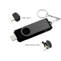 Type-C 128g Key High Speed USB Flash Drive 3 in 1 OTG Pen Drive 128GB 64GB Usb Stick Pendrive Flash Disk for Android PC USB-C