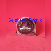 Meteran Transparan Hitam TOHO 10M 2 sisi