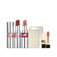 【YSL】官方直營 誘光晶亮美唇2入組(水唇膏新品+蜜唇膏)