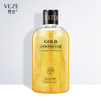 24K Gold Shower Gel Deep Cleansing Foam Body Wash Long Lasting Fragrance Skin Whitening Moisturizing Nourishing Care Bath Lotion