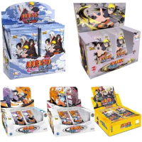 Wholesales 24BOX Naruto Collection Cards Kayou Full Set Uzumaki Uchiha Anime Playing Game Cartas Christmas Gift